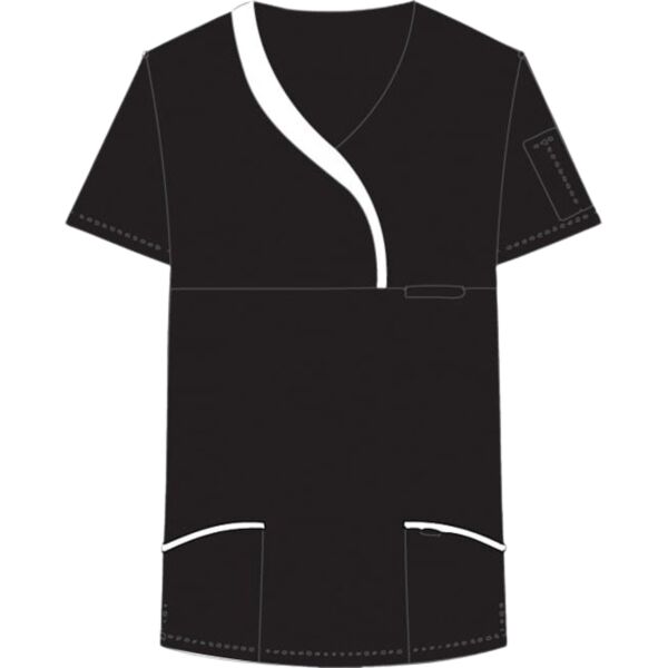 Ladies Sculpted Scrub Top Thumbnail