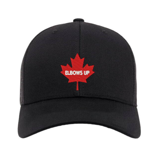 Embroidered Elbows Up Maple Leaf Trucker Cap Thumbnail