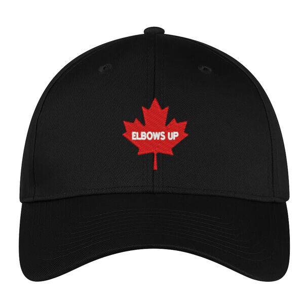 Embroidered Elbows Up Maple Leaf Ball Cap Thumbnail